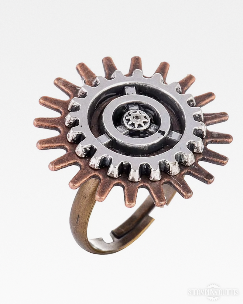 Steampunk Flower Ring
