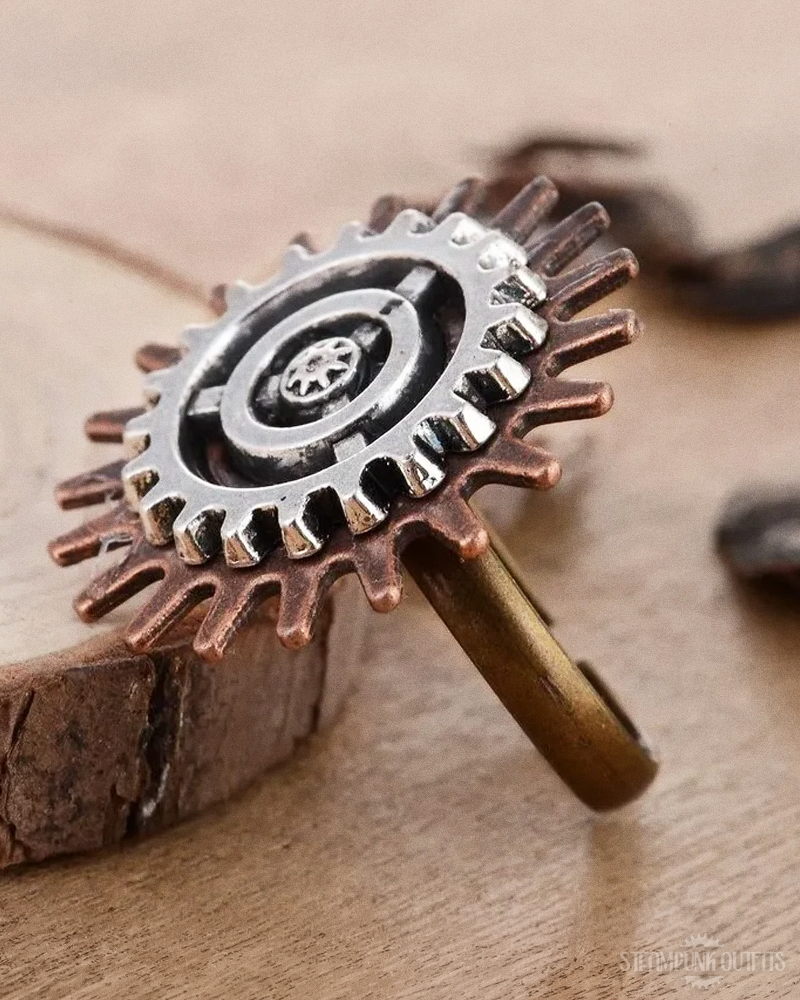 Steampunk Flower Ring