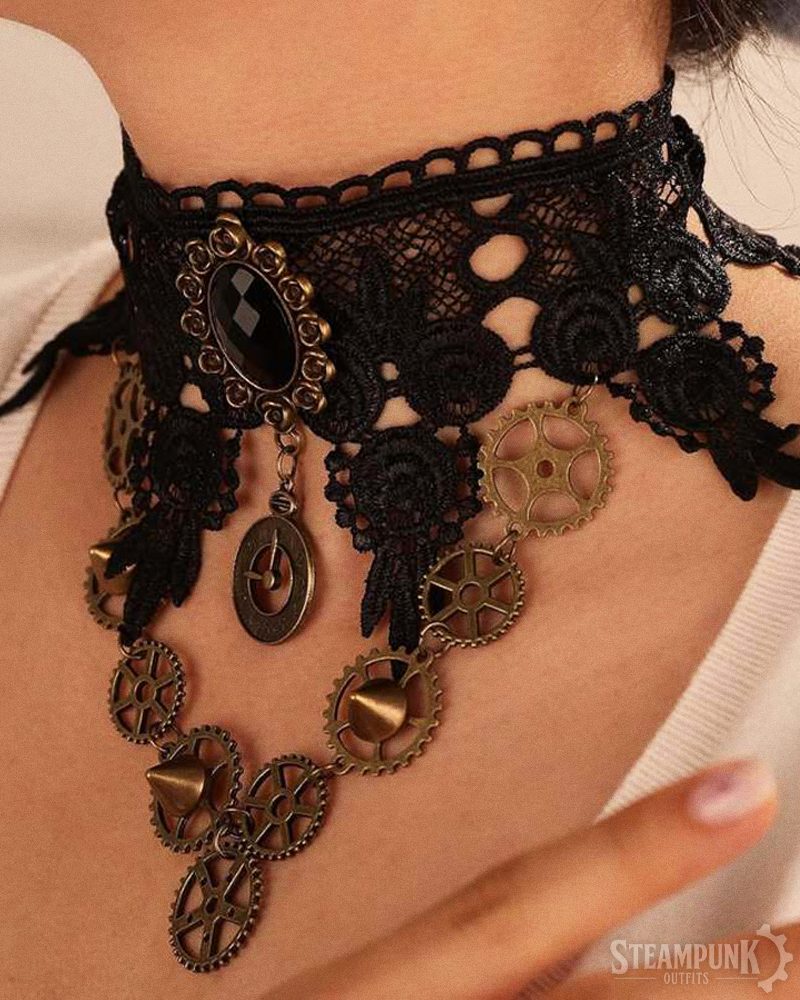 Steampunk Gear Choker