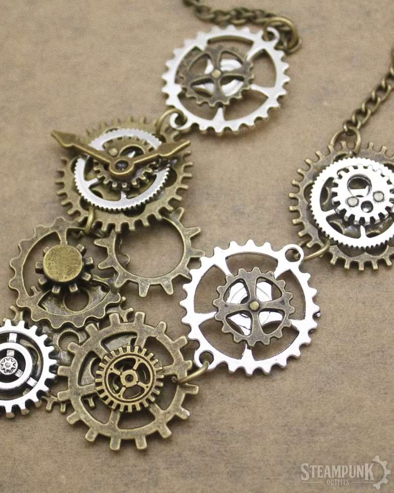 Steampunk Gear Necklace