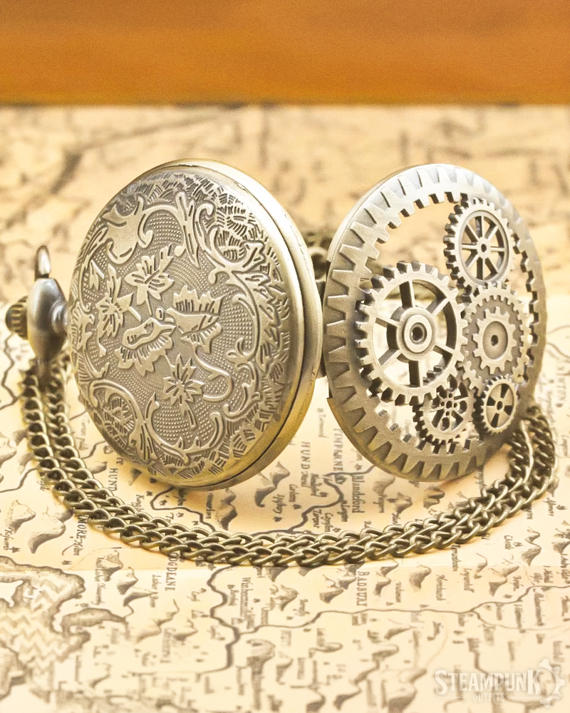 Steampunk Gear Pocket Watch
