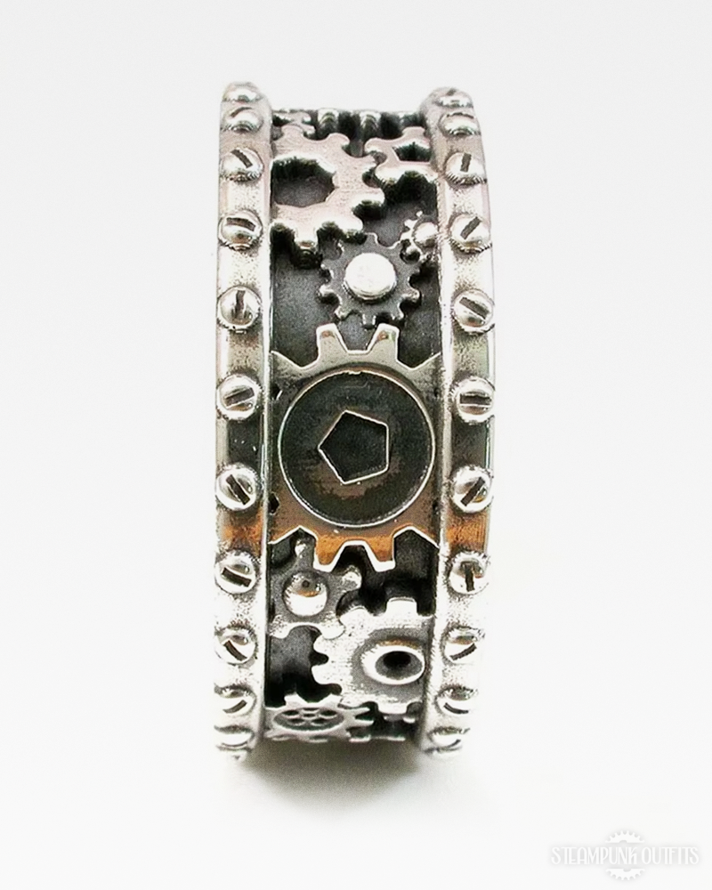 Steampunk Gears Ring