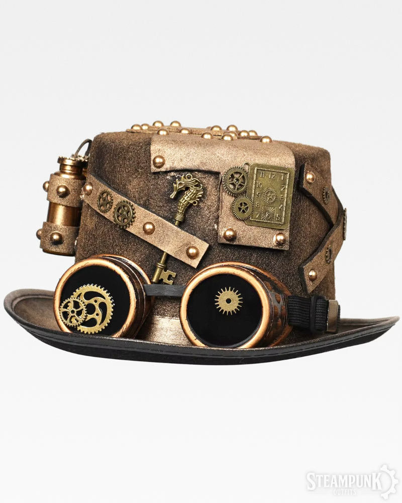 Steampunk Goggles Hat