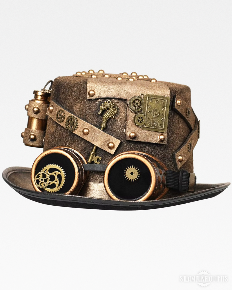 Steampunk Goggles Hat