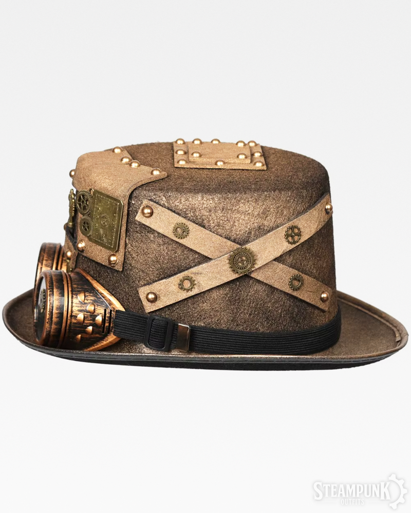Steampunk Goggles Hat