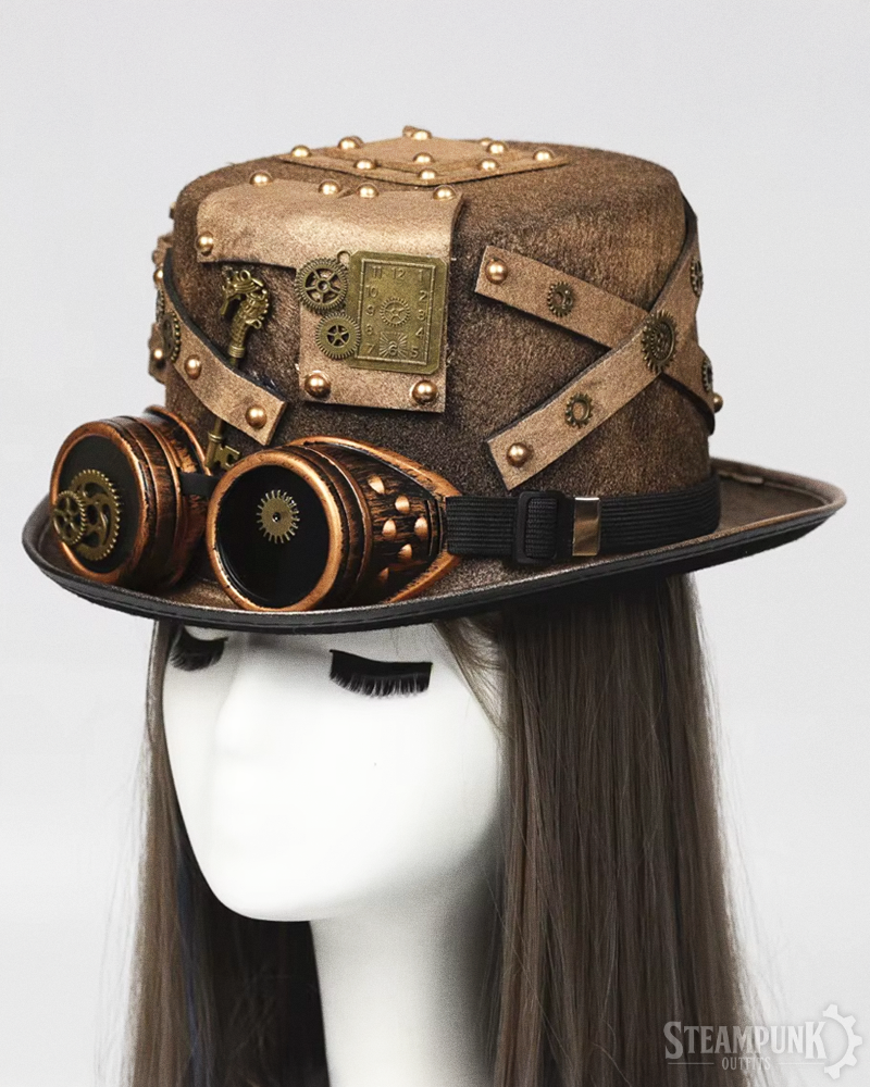 Steampunk Goggles Hat