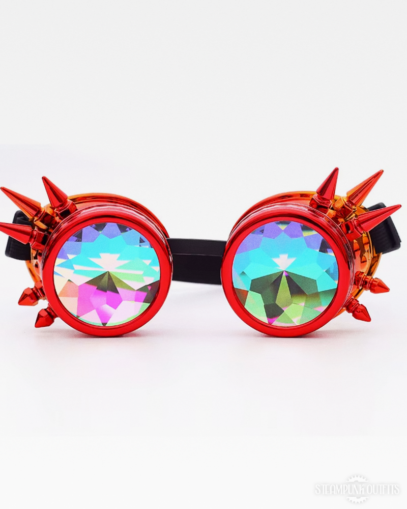 red steampunk goggles Steampunk Goggles Kaleidoscope