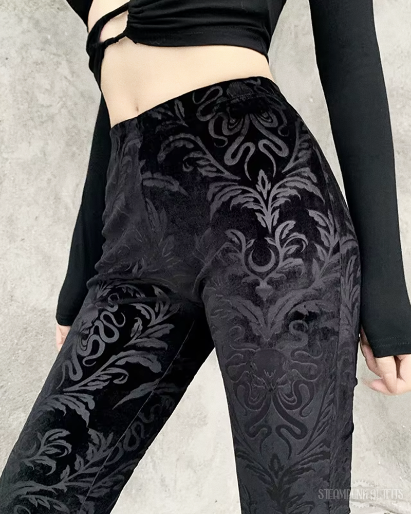 Steampunk Gothic Velvet Pants