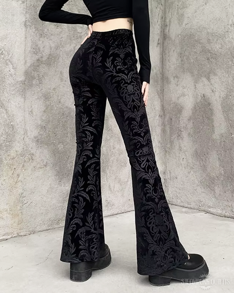 Steampunk Gothic Velvet Pants