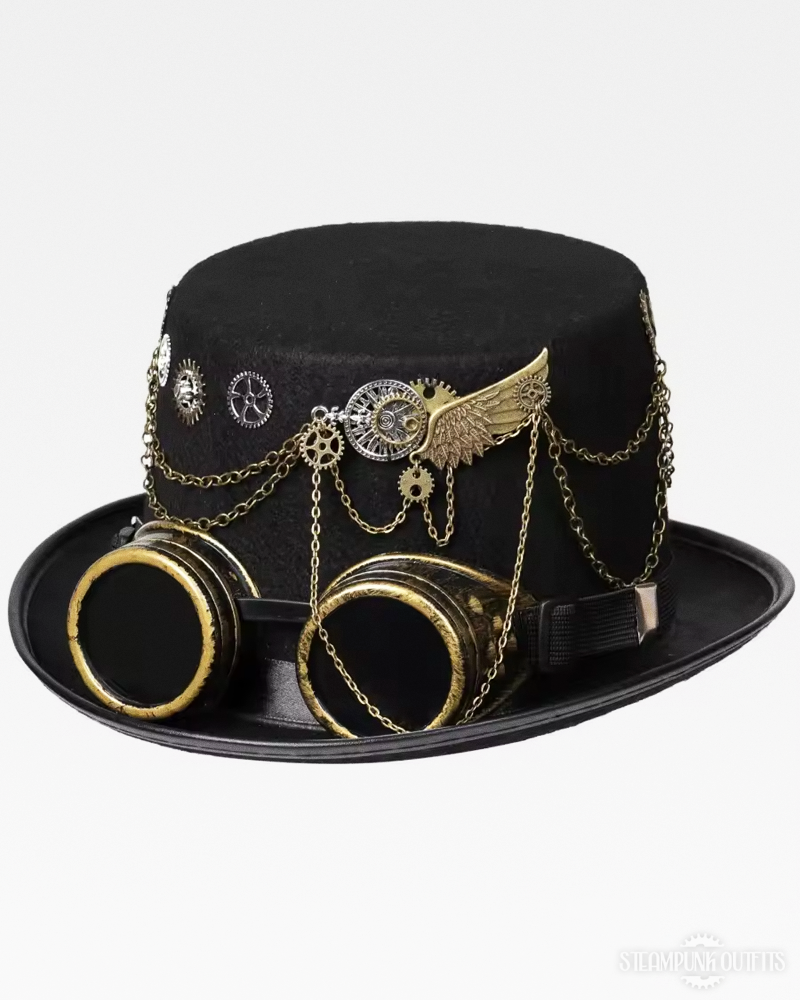 Steampunk Hat With Goggles