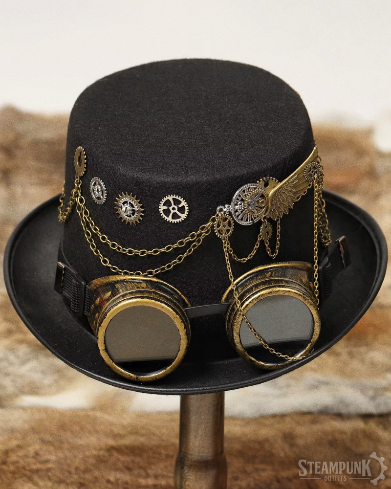 Steampunk Hat With Goggles