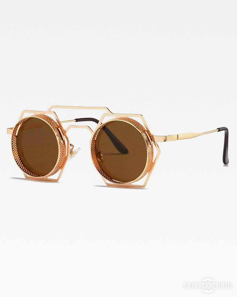 Steampunk Hexagon Sunglasses