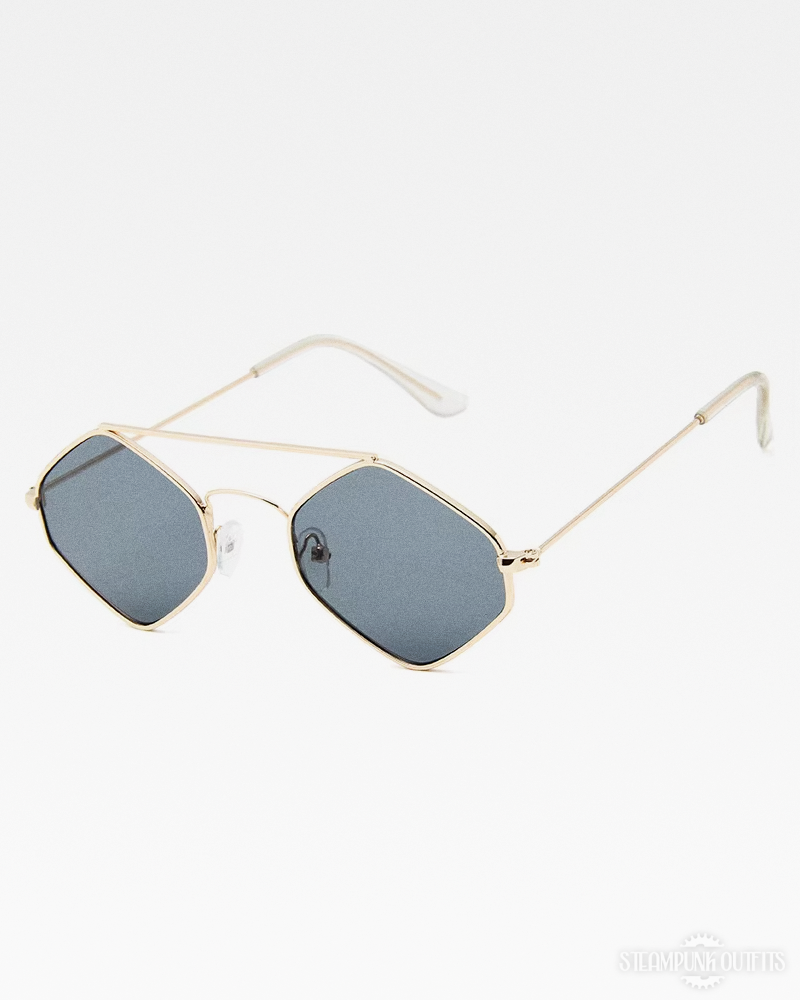Steampunk Hexagonal Sunglasses