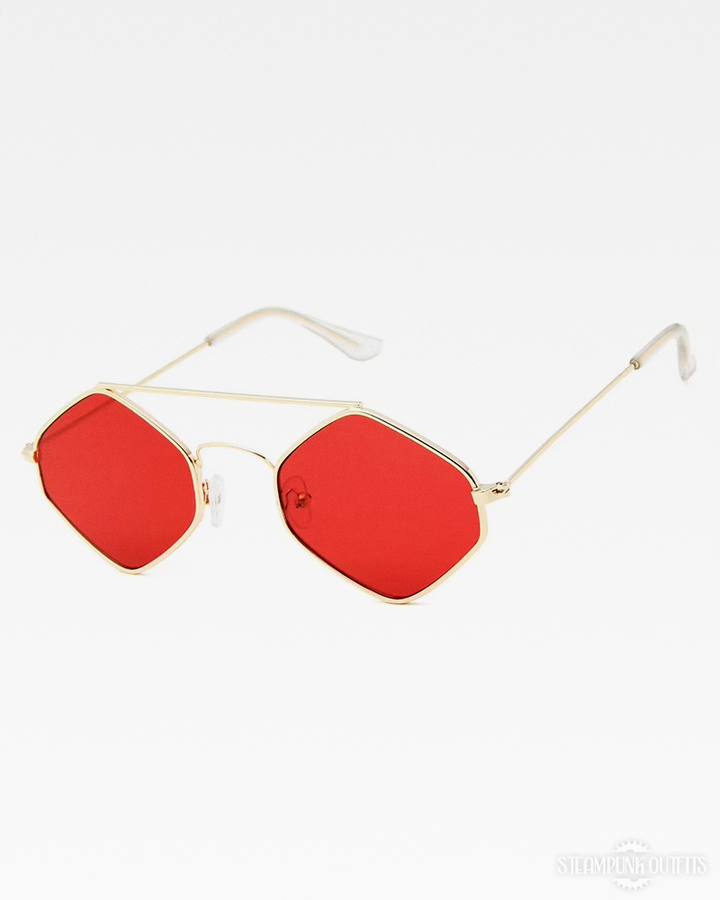 Steampunk Hexagonal Sunglasses