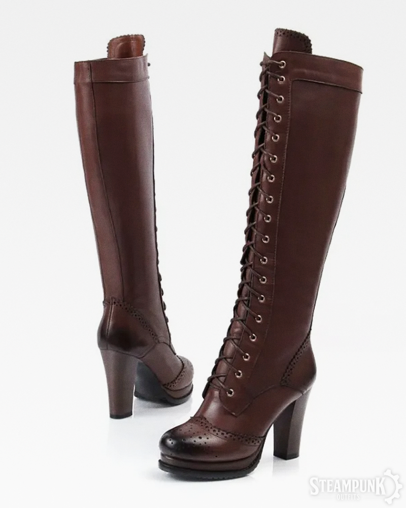 Steampunk High Heel Boots