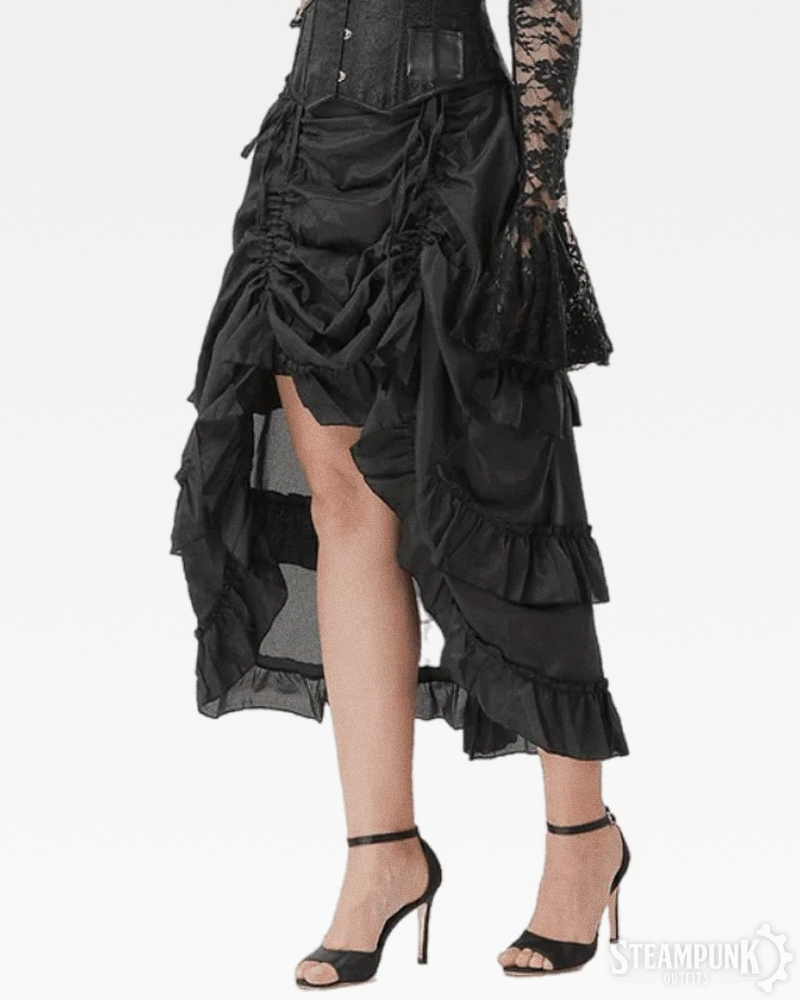 Steampunk High Low Skirt
