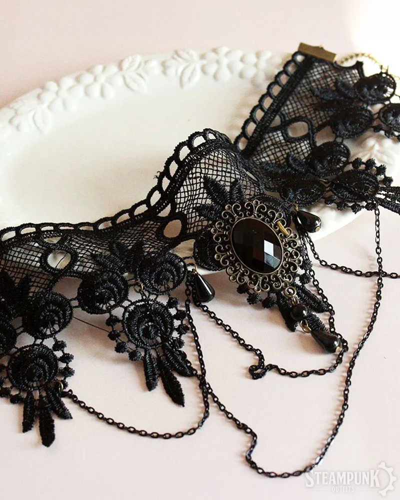 Steampunk Lace Choker