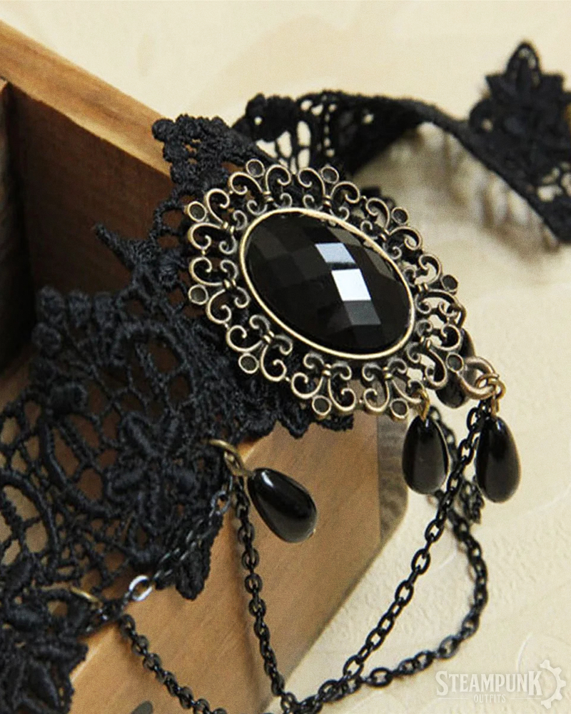 Steampunk Lace Choker