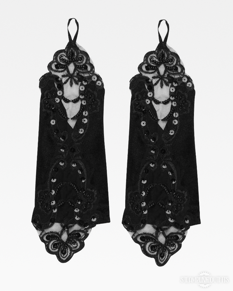 Steampunk Lace Fingerless Gloves
