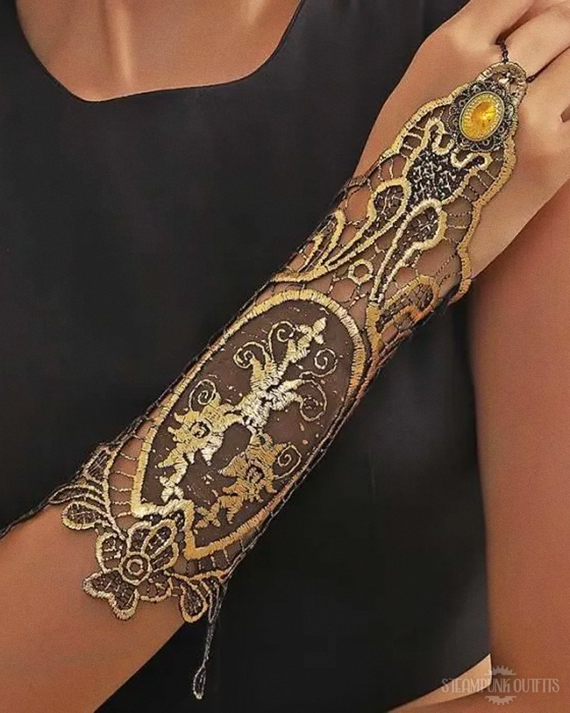 Steampunk Lace Gloves