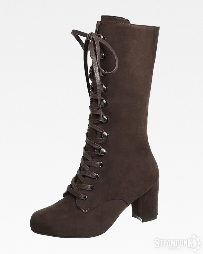 Steampunk Lace Up Boots