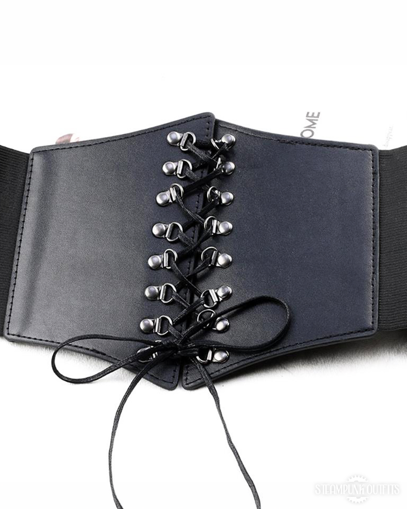 Steampunk Lace Up Corset Belt