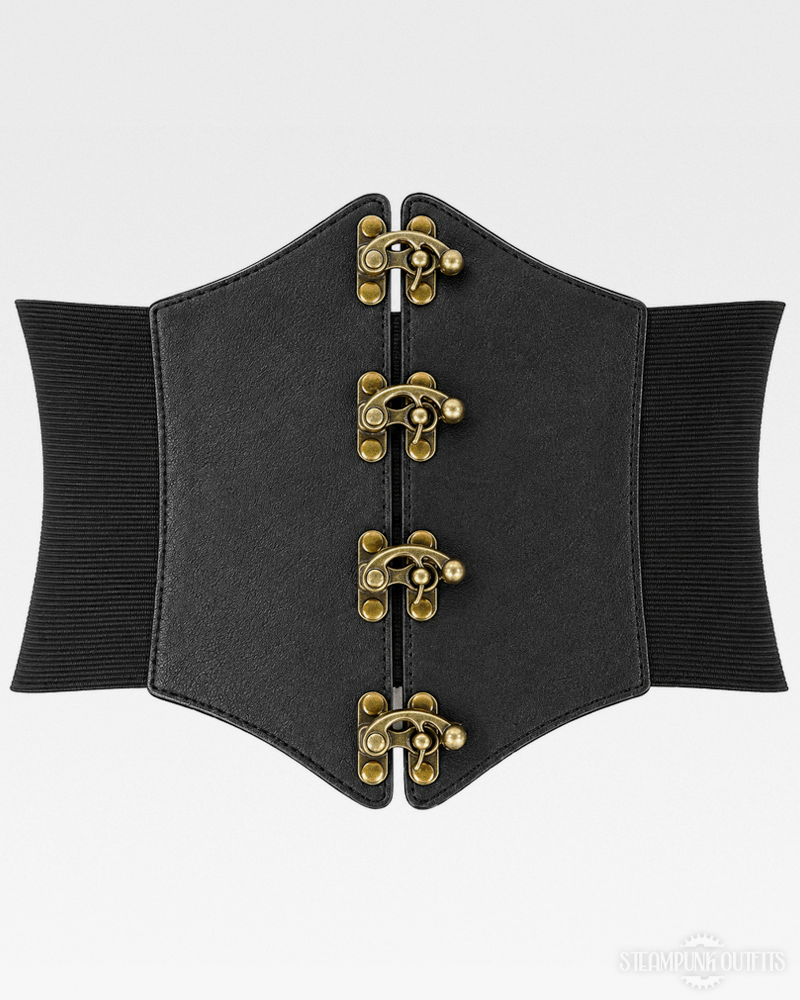 Steampunk Leather Corset Belt