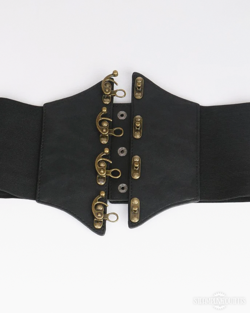 Steampunk Leather Corset Belt