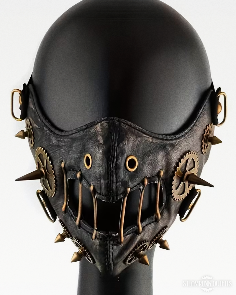 Steampunk Leather Face Mask