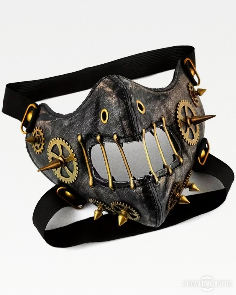 Steampunk Leather Face Mask