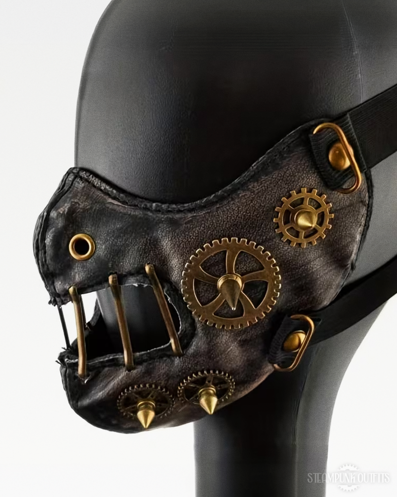 Steampunk Leather Face Mask