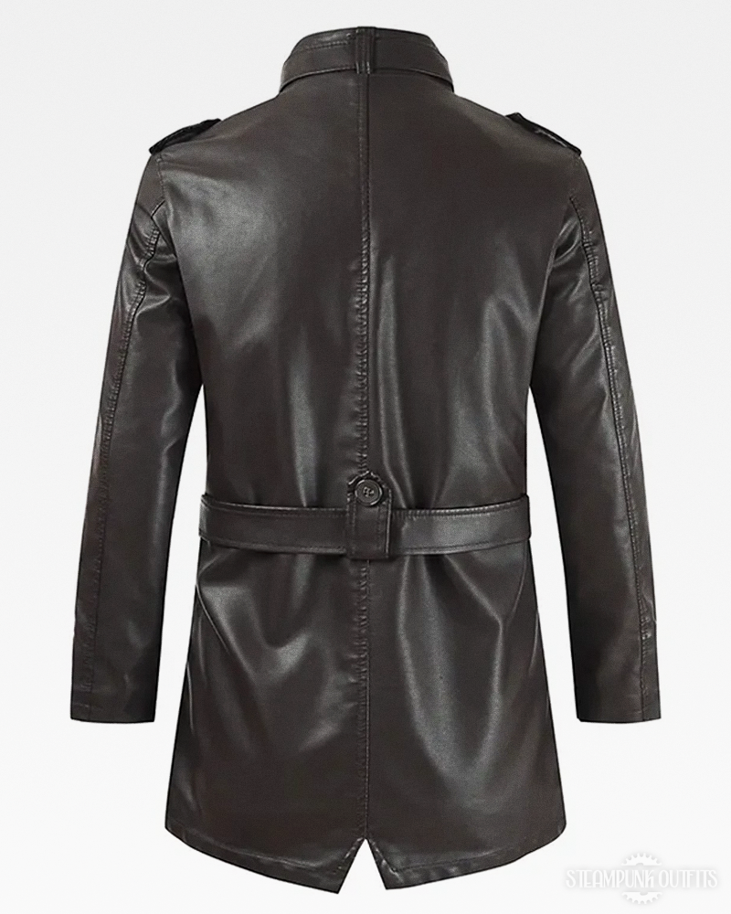 Steampunk Leather Jacket Mens