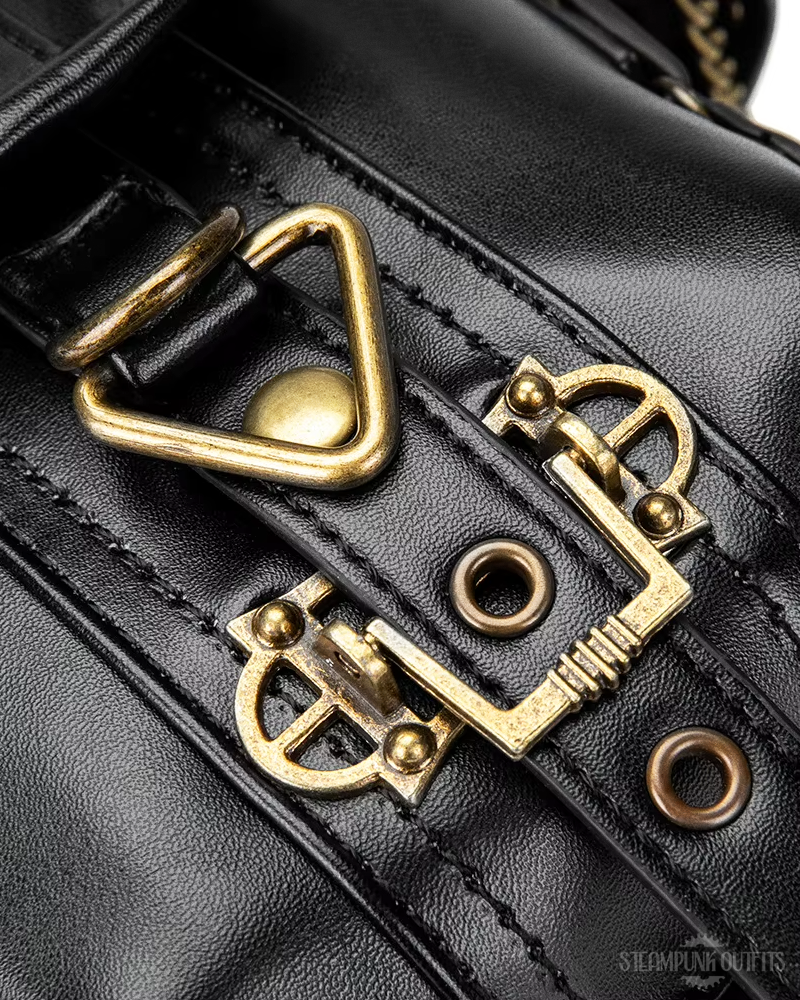 Steampunk Leather Waist Bag