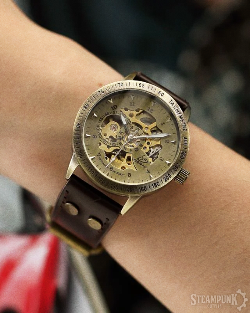 Steampunk Leather Watch