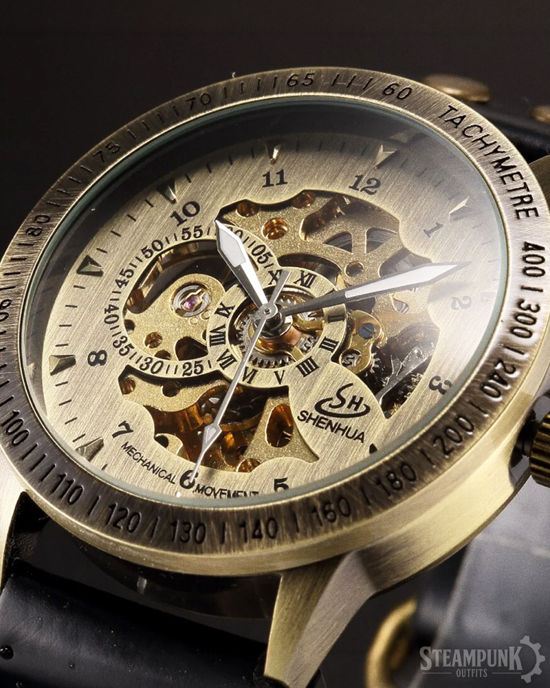 Steampunk Leather Watch
