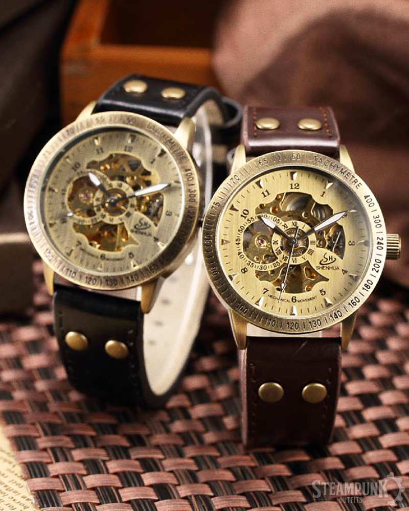 Steampunk Leather Watch