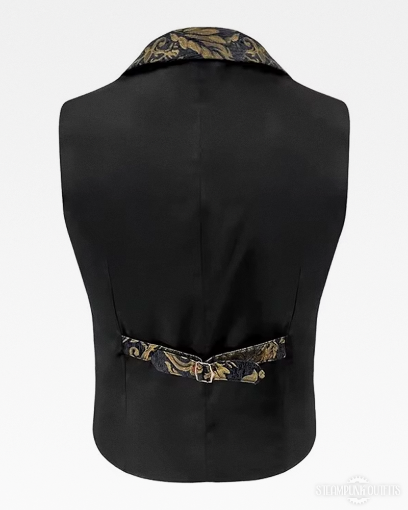 Steampunk Mens Brocade Vest