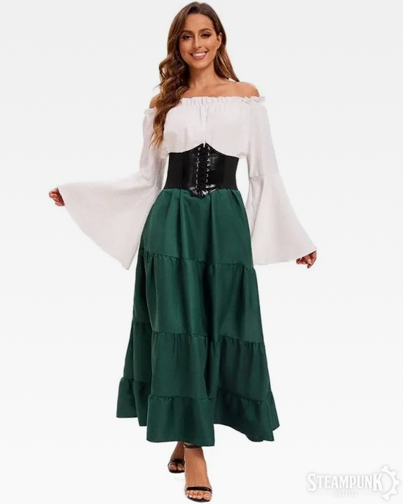 Steampunk Peasant Dress