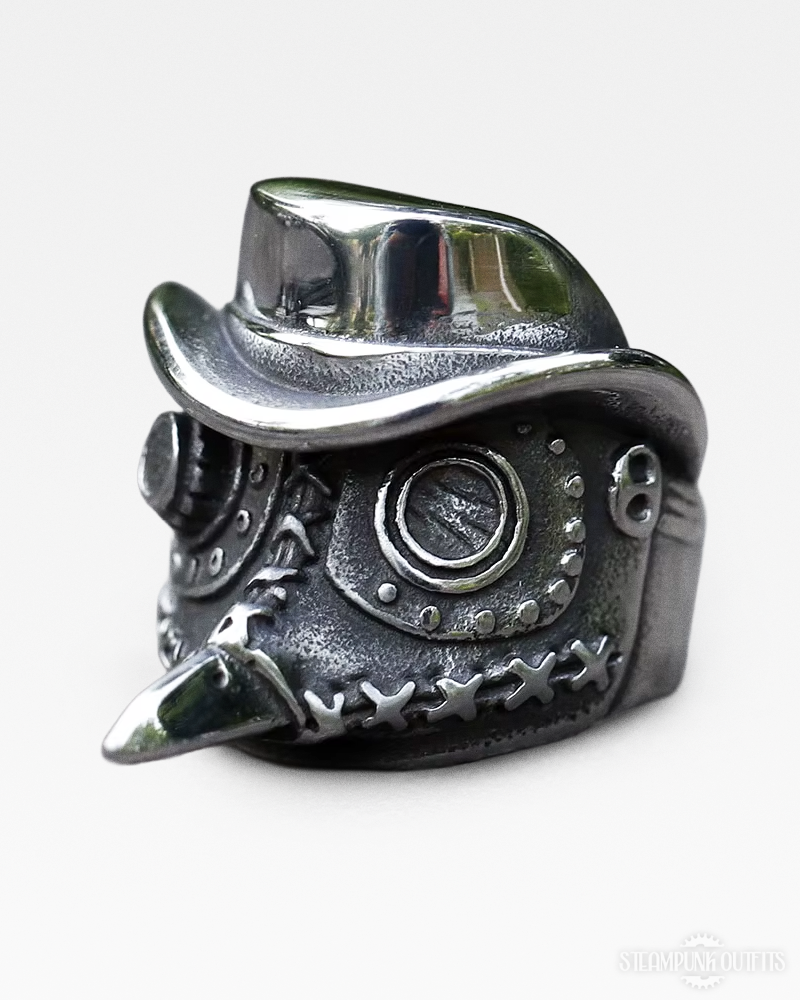 Steampunk Plague Doctor Ring