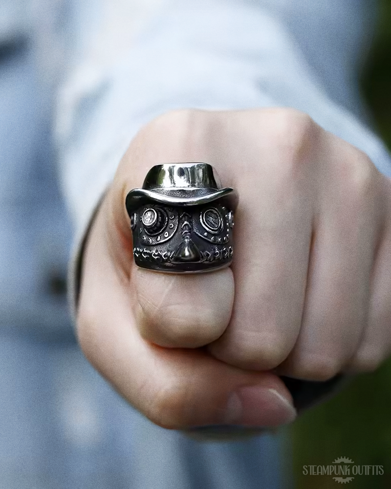 Steampunk Plague Doctor Ring