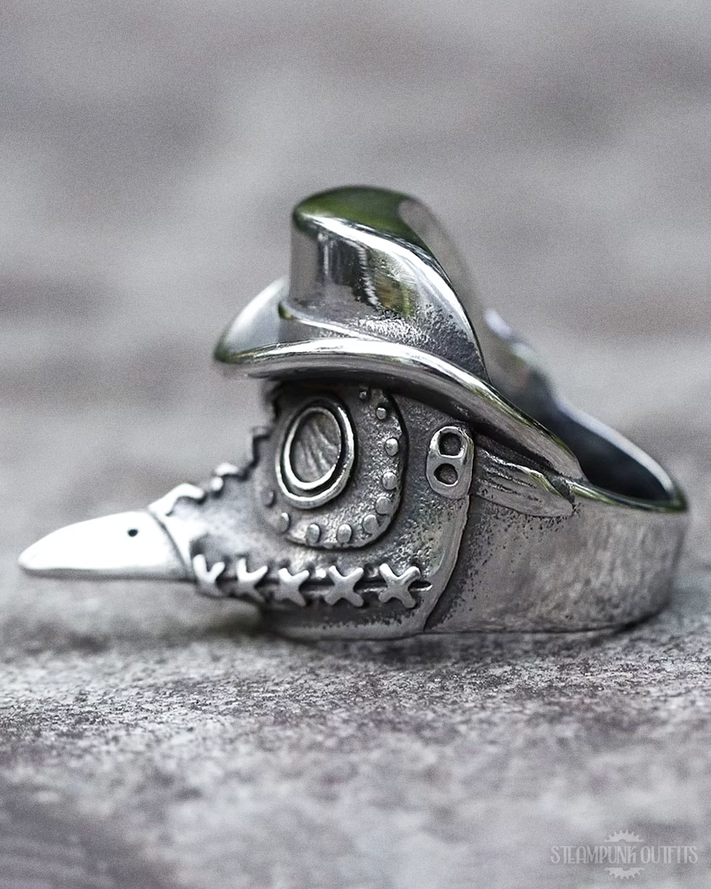Steampunk Plague Doctor Ring