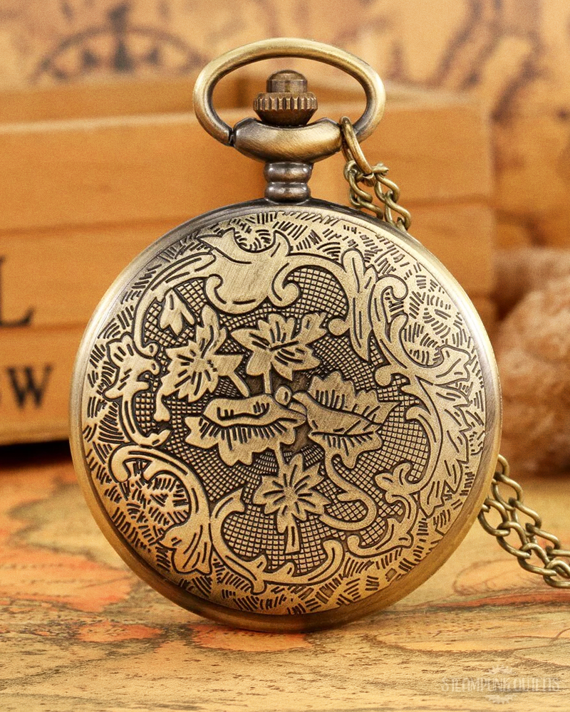 Steampunk Pocket Watch With Gears