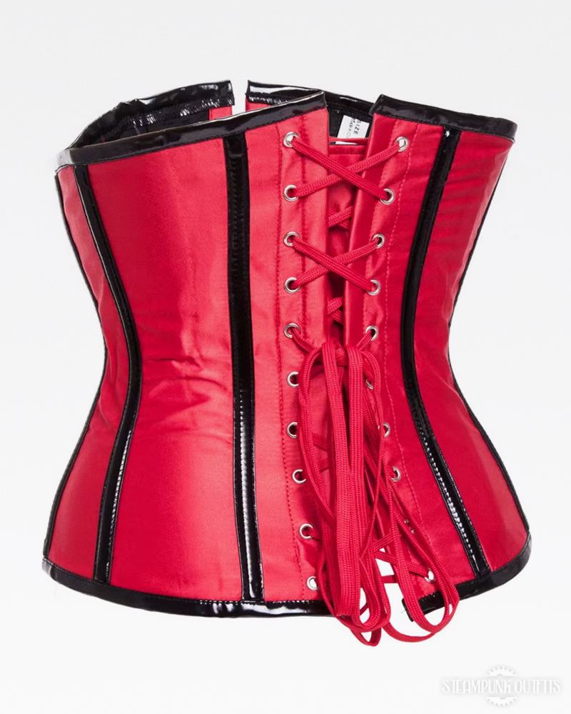 Steampunk Red Underbust Corset