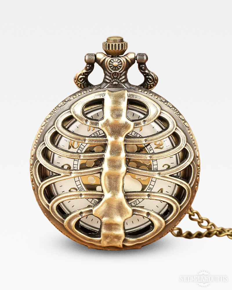 Steampunk Rib Cage Pocket Watch