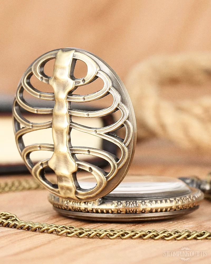 Steampunk Rib Cage Pocket Watch