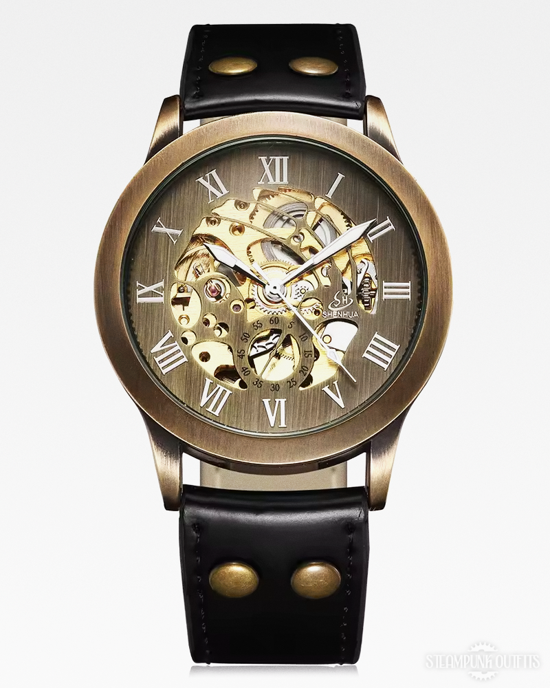 Steampunk Skeleton Wrist Watch