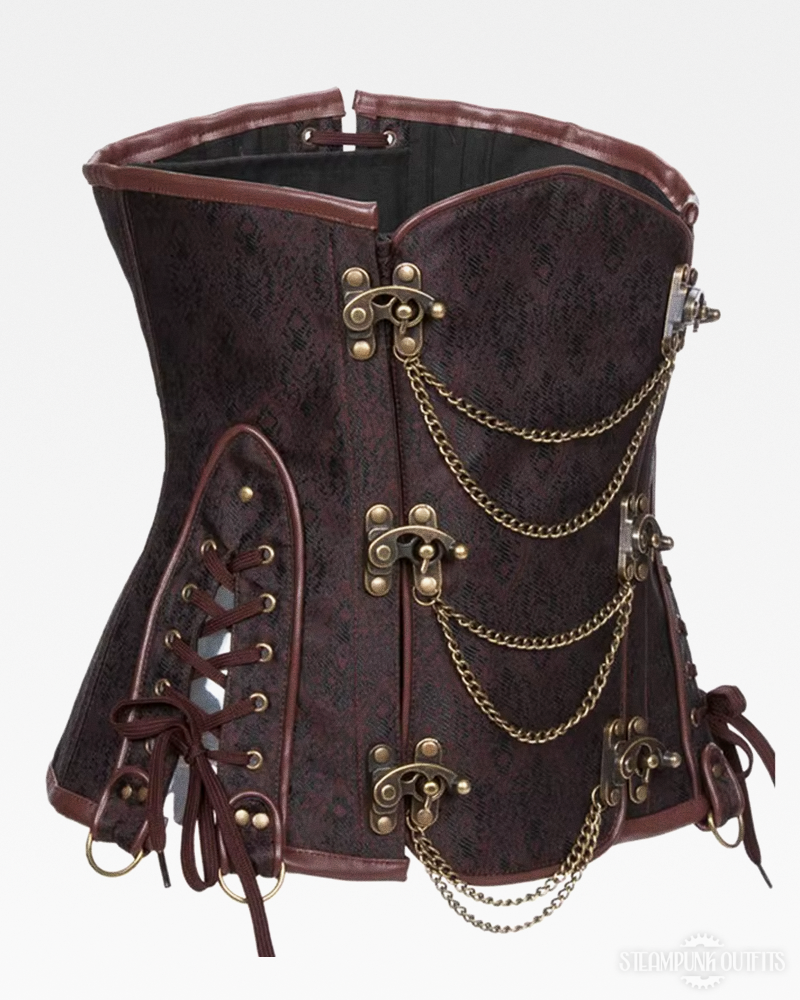 Steampunk Steel Boned Corset