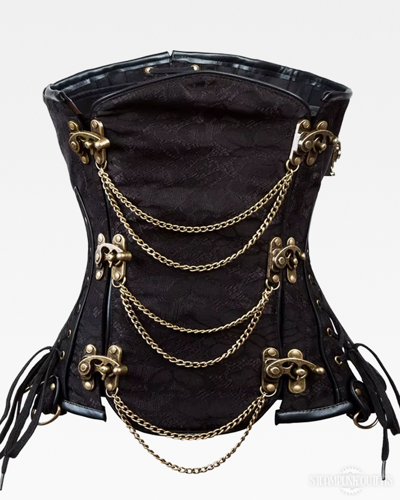 Steampunk Steel Boned Corset
