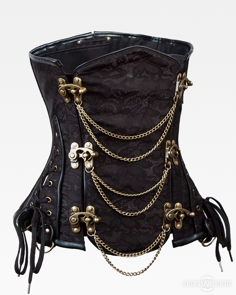 Steampunk Steel Boned Corset