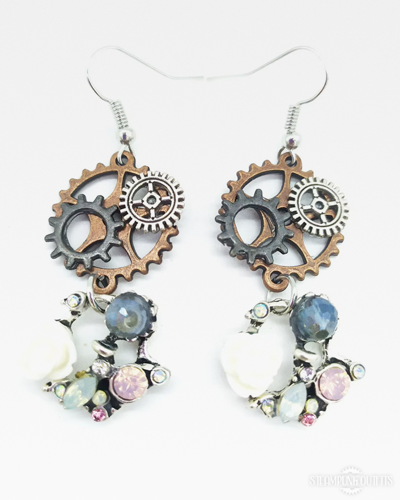 Steampunk Stones Earrings